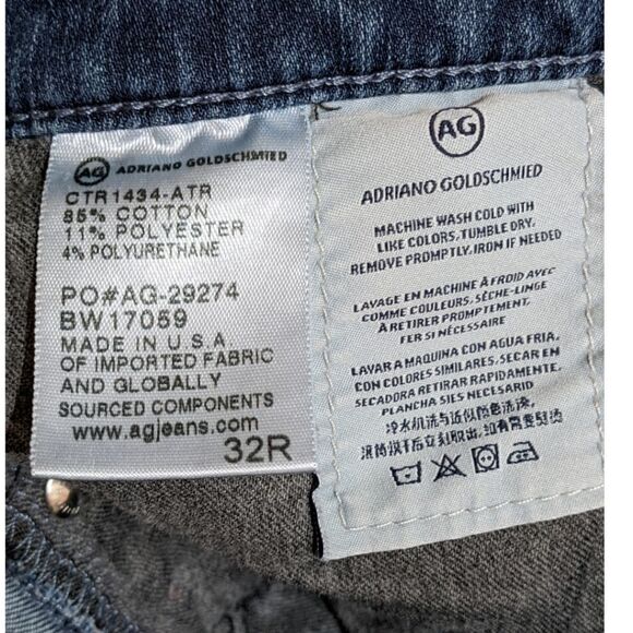 AG Adriano Goldschmied The Prima Mid Rise Cigarette Contour 360 Size 32R - Picture 7 of 7